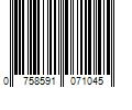 Barcode Image for UPC code 0758591071045