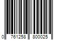 Barcode Image for UPC code 0761258800025
