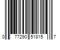 Barcode Image for UPC code 077290518157. Product Name: 