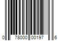 Barcode Image for UPC code 078000001976. Product Name: A&W Concentrate Company A&W Root Beer Soda Pop  7.5 fl oz  6 Pack Cans
