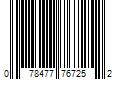 Barcode Image for UPC code 078477767252. Product Name: Leviton 15 Amp 125-Volt Self-Test Tamper Resistant GFCI Outlet, White