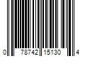 Barcode Image for UPC code 078742151304. Product Name: TECHNICAL CONSUMER PRODUCTS INC Great Value LED Light Bulb  14 Watts (100W Equivalent) A19 General Purpose Lamp E26 Medium Base  Non-dimmable  Daylight  9yr  4-Pack
