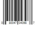 Barcode Image for UPC code 080047043987