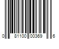 Barcode Image for UPC code 081100003696