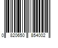 Barcode Image for UPC code 0820650854002