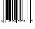 Barcode Image for UPC code 082354050337. Product Name: Ali Industries Gator Clamp-On Aluminum Oxide 1/4 Sandpaper Sheets  60-Grit  6-Pack  5033-30