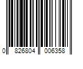 Barcode Image for UPC code 0826804006358. Product Name: Flavored Personal Lube for Oral Use  Best Edible Sex Lubricant for Men  Women and Couples  Organic Pina Colada  Aloe Cadabra Water Based Lube 2.5 OZ