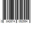 Barcode Image for UPC code 0842674052554. Product Name: Hampton Bay Sumner Solar Black LED Bollard Path Light with Ribbed Glass Lens; 20 Lumens