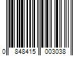 Barcode Image for UPC code 0848415003038. Product Name: Ed Hardy Coconut Kisses Golden Tanning Lotion 13.5oz.