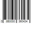 Barcode Image for UPC code 0850030360434. Product Name: Mando Whole Body Deodorant Smooth Solid Bourbon Leather Scent