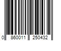 Barcode Image for UPC code 0860011250432. Product Name: 1in Null Modem Adapter DB9 Male to DB9 Female Slimline - Silver