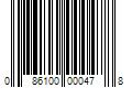 Barcode Image for UPC code 086100000478
