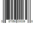 Barcode Image for UPC code 087058000398. Product Name: Biotone Dual Purpose Massage Cream  128 Ounce