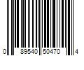 Barcode Image for UPC code 089540504704