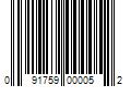 Barcode Image for UPC code 091759000052