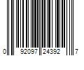 Barcode Image for UPC code 092097243927. Product Name: Tapcon 1/4-in x 3-3/4-in Concrete Anchors (75-Pack) in White | 24392
