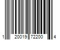 Barcode Image for UPC code 120019722004
