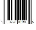Barcode Image for UPC code 196040001135