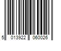 Barcode Image for UPC code 5013922060026