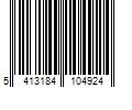 Barcode Image for UPC code 5413184104924