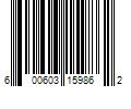 Barcode Image for UPC code 600603159862
