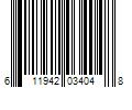 Barcode Image for UPC code 611942034048. Product Name: Charlotte Pipe 4 in. PVC DWV 45-Degree Hub x Hub Elbow