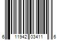 Barcode Image for UPC code 611942034116. Product Name: Charlotte Pipe 4-in 45-Degree PVC DWV Street Elbow | PVC 00323 1400