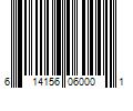 Barcode Image for UPC code 614156060001