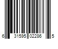 Barcode Image for UPC code 631595022865
