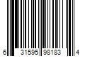 Barcode Image for UPC code 631595981834