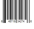 Barcode Image for UPC code 645719342746. Product Name: Chade Fashions  Inc New Born Free Synthetic Drawstring Ponytail - 0383 BERRY (T4/30)