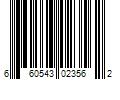 Barcode Image for UPC code 660543023562