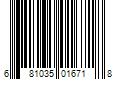 Barcode Image for UPC code 681035016718