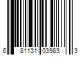 Barcode Image for UPC code 681131039833. Product Name: Wal-Mart Stores  Inc. Equate Aloe Hand Sanitizer 60 fl oz