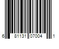 Barcode Image for UPC code 681131070041