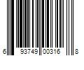 Barcode Image for UPC code 693749003168