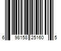 Barcode Image for UPC code 698158251605