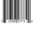 Barcode Image for UPC code 700358277740