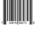 Barcode Image for UPC code 700615580705