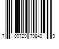 Barcode Image for UPC code 700729798409