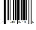 Barcode Image for UPC code 704400077906