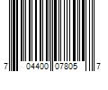 Barcode Image for UPC code 704400078057