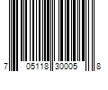 Barcode Image for UPC code 705118300058