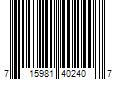 Barcode Image for UPC code 715981402407