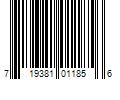 Barcode Image for UPC code 719381011856. Product Name: Flexco Self-Stick True White 0.08-in T x 4-in W x 240-in L Vinyl Wall Base | FC40C54S046