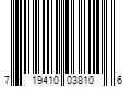 Barcode Image for UPC code 719410038106