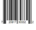 Barcode Image for UPC code 720817303322
