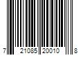 Barcode Image for UPC code 721085200108. Product Name: Hawaiian Silky - Gel Activator