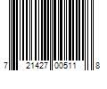 Barcode Image for UPC code 721427005118. Product Name: SWISSGEAR 6752 ScanSmart(TM) Laptop Backpack in Black at Nordstrom Rack