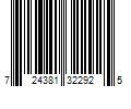 Barcode Image for UPC code 724381322925